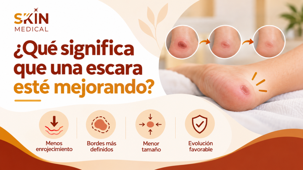 ¿Qué significa que una escara esté mejorando?
