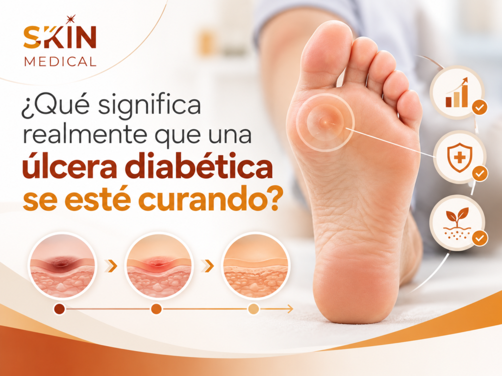 ¿Qué significa realmente que una úlcera diabética se esté curando?
