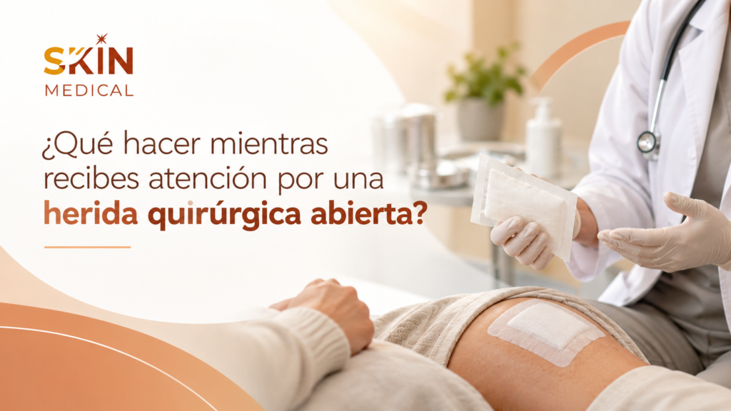 ¿Qué hacer mientras recibes atención por una herida quirúrgica abierta?