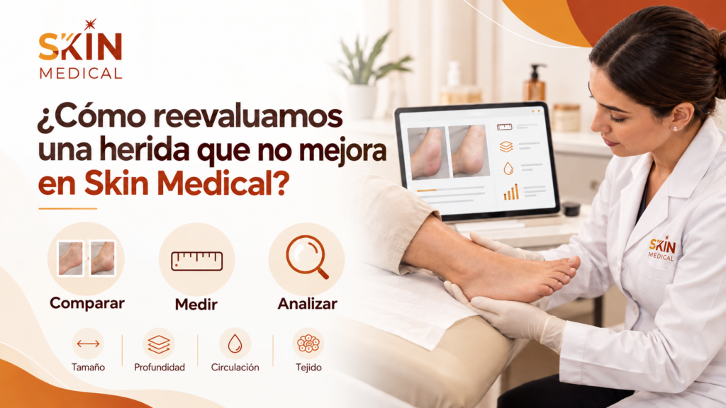 ¿Cómo reevaluamos una herida que no mejora en Skin Medical?