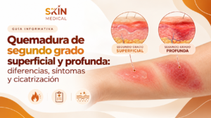 Quemadura de segundo grado superficial y profunda: diferencias, síntomas y cicatrización