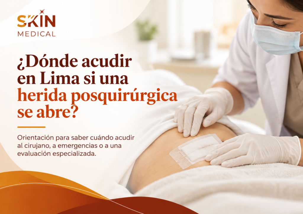 ¿Dónde acudir en Lima si una herida posquirúrgica se abre?