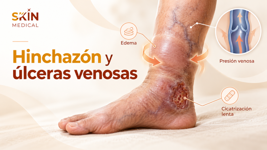 ¿Qué relación existe entre la hinchazón y las úlceras venosas?