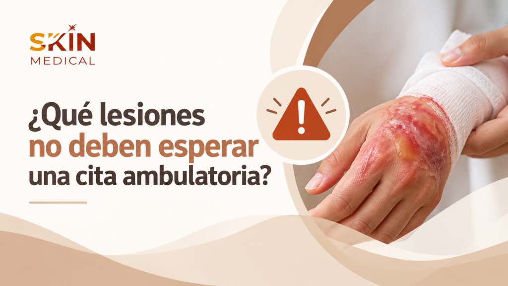 ¿Qué lesiones no deben esperar una cita ambulatoria?