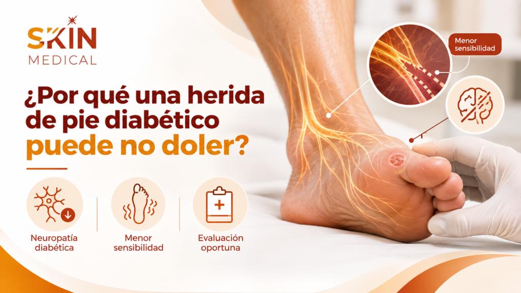 ¿Por qué una herida de pie diabético puede no doler?