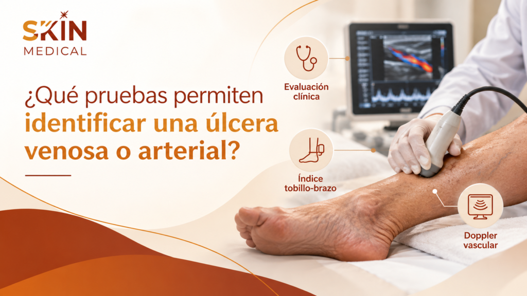 ¿Qué pruebas permiten identificar una úlcera venosa o arterial?